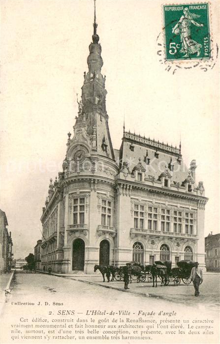Sens 89 Hôtel de Ville facade d_angle