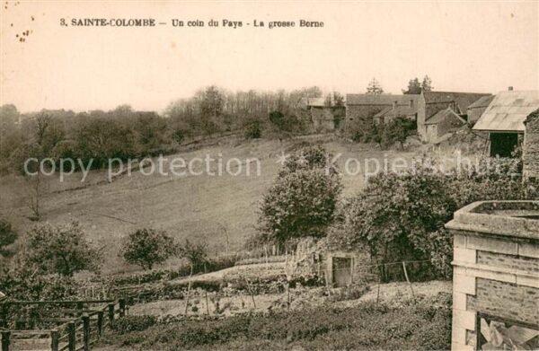 Colombe Yonne Sainte Un coin du pays la grosse Borne