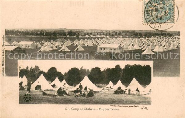 Camp de Chalons Vue des Tentes