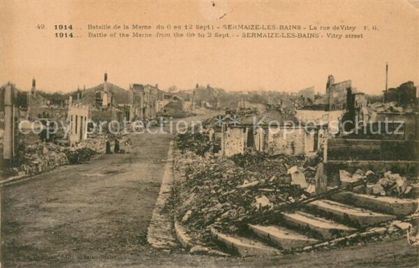 Sermaize-les-Bains Bataille de la Marne du Sept 1914