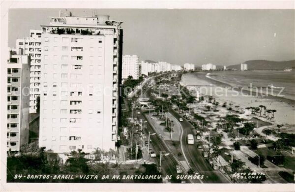 Santos Brazil Vista da Av Bartolomeu de Gusmoes