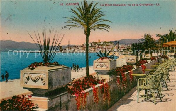 Cannes 06 Le Mont Chevalier vue de la Croisette