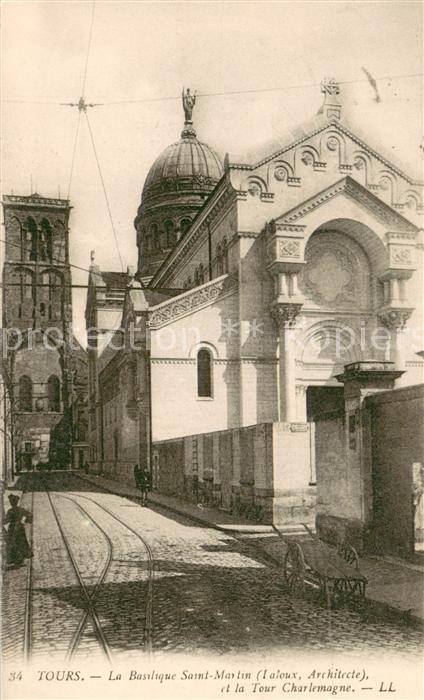 Tours Indre-et-Loire La Basilique Saint Martin et la Tour Ch