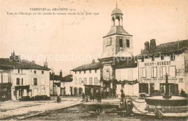 Varennes-en-Argonne 55 Tour de l’Horloge ou fut arretee la voi