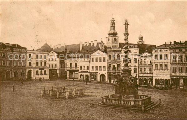 Braunau Boehmen Broumov Ringplatz Denkmal