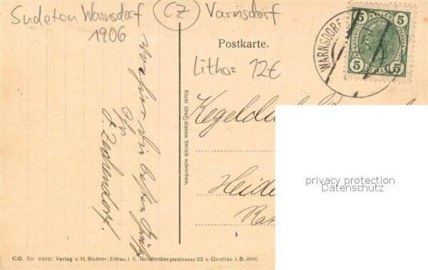 Warnsdorf Varnsdorf Boehmen Panorama – Bild 2