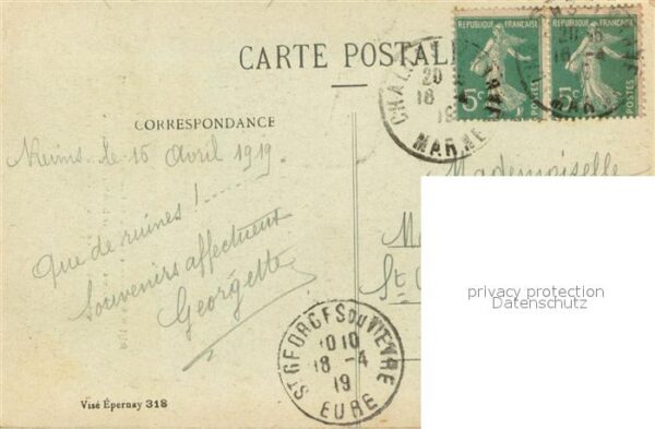 Reims 51 dans ses annees de bombardements 1914-1 – Bild 2