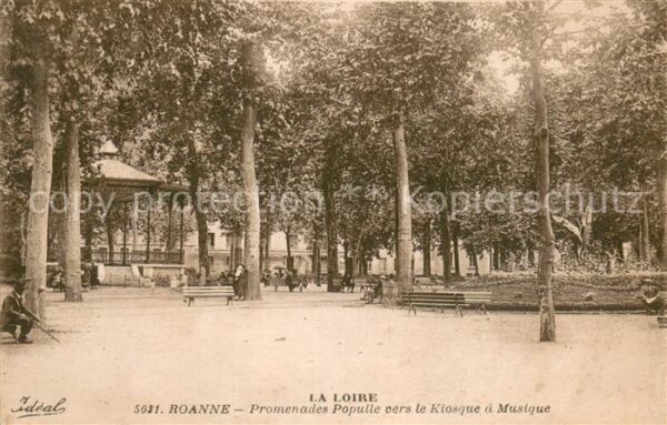 Roanne 42 Promenades Populle vers le Kiosque a Mu