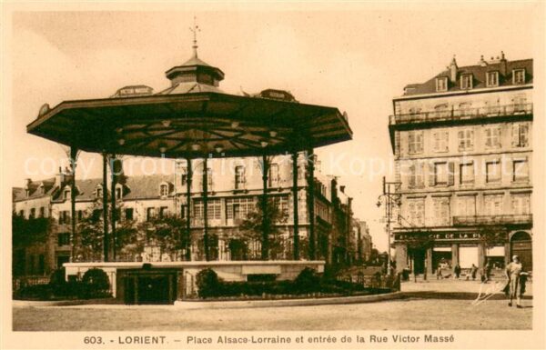 Lorient 56 Bretagne Place Alsace Lorraine et entree de la R