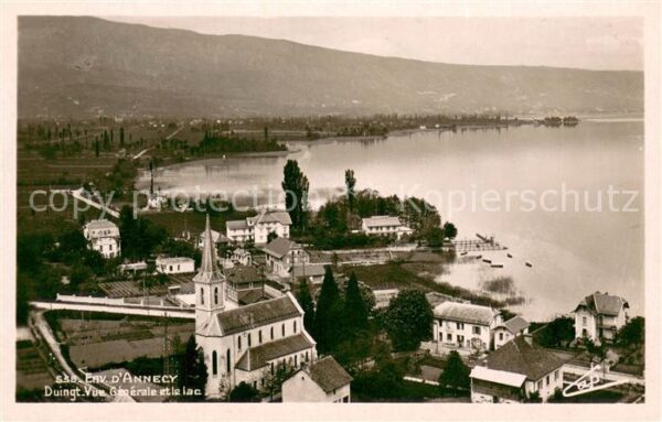 Duingt Talloires Vue generale et le lac
