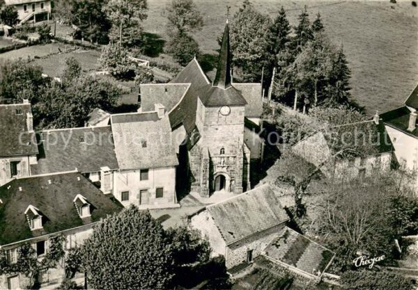 La Courtine Eglise Vue aerienne