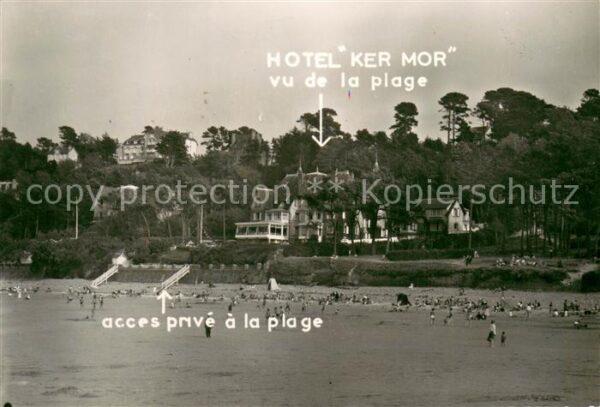Perros-Guirec Hotel Ker Mor vue de la plage