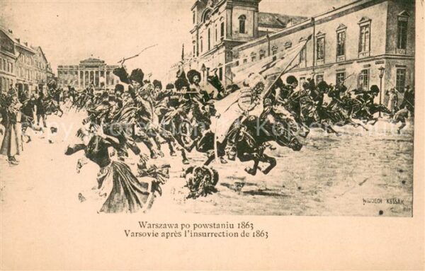 Warszawa Varsovie apres l’insurrection de 1863