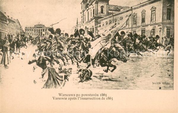 Warszawa Varsovie apres l’insurrection de 1863