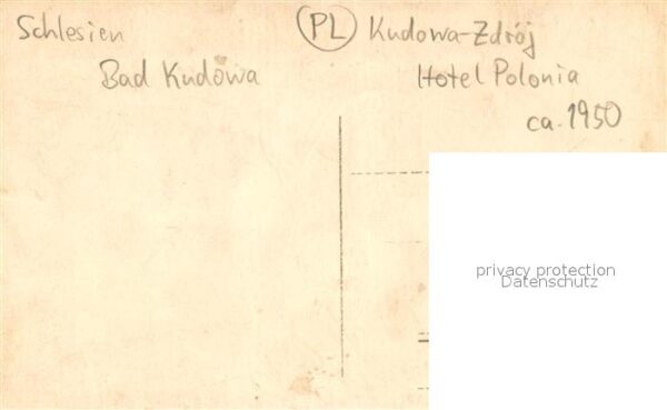 Kudowa-Zdroj Bad Kudowa Niederschlesien Hotel Polonia Widok z parku – Bild 2