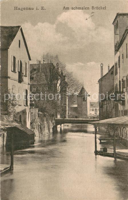Hagenau Elsass Am schmalen Brückel