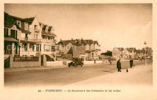 Pornichet Le Boulevard des Oceanides et les villa