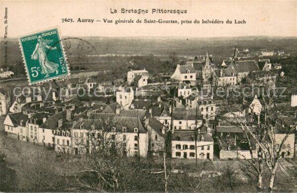 Auray 56 Vue generale de Saint Goustan prise du