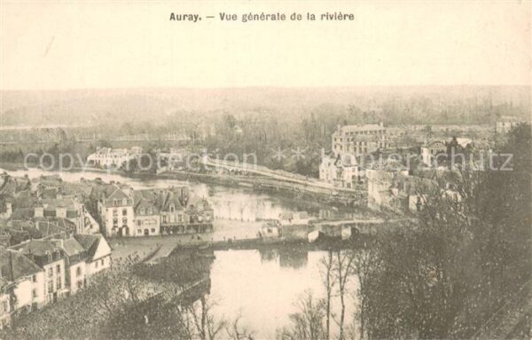 Auray 56 Vue generale de la riviere