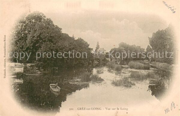 Grez-sur-Loing Vue sur le Loing