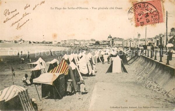 Les Sables-d Olonne La Plage Vue generale cote Ouest