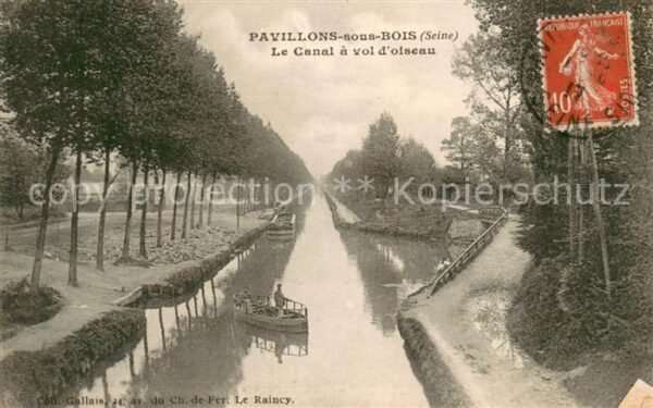Pavillons-sous-Bois Les Le Canal a vol d_oiseau
