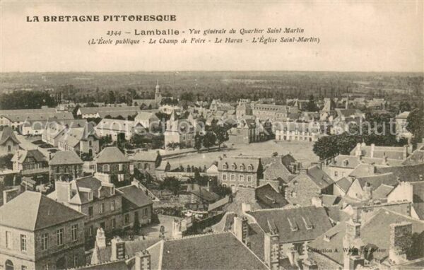 Lamballe Vue generale du Quartier Saint Martin