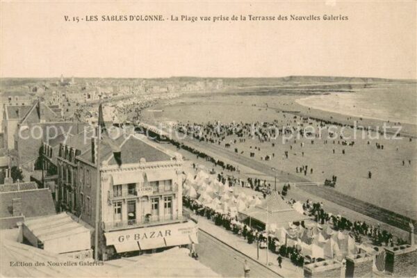 Les Sables-d Olonne La Plage vue prise de la Terrasse des N