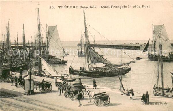Le Treport 76 Quai Francois I et le Port