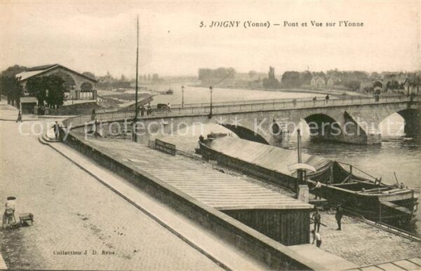 Joigny 89 Yonne Pont et Vue sur l'Yonne