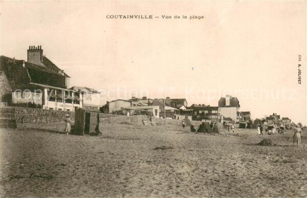 Coutainville Vur sur la plage