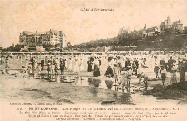 Saint-Lunaire La Plage et le Grand Hotel