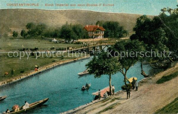 Constantinople Kiosk Imperial aux eaux douces d_Europe