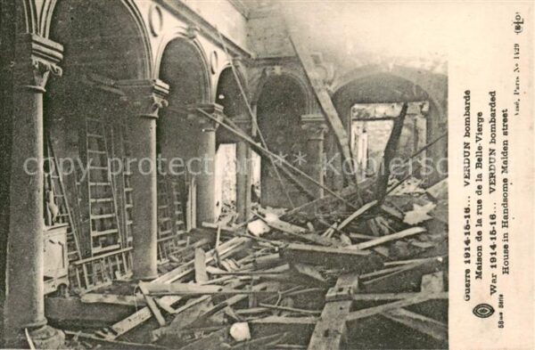 Verdun Meuse Maisonde la rue de la Belle Vierge apre