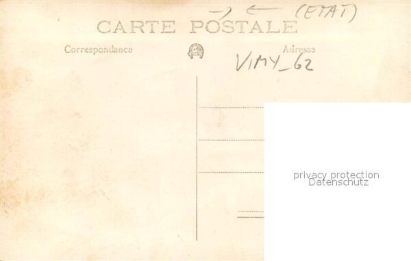 Vimy 62 Vimy Ridge Cote de Vimy Front Canadien – Bild 2