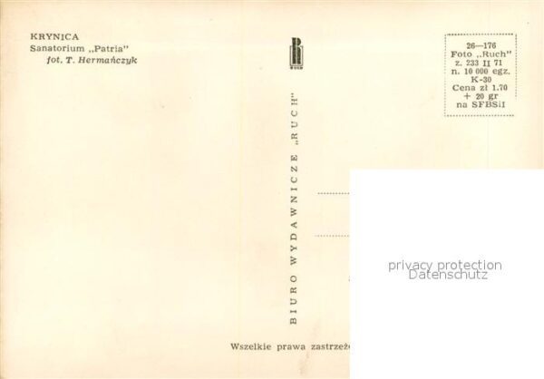 Krynica  Zdroj Sanatorium Patria – Bild 2