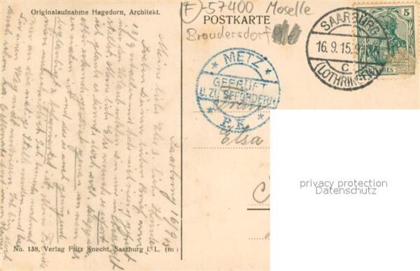 Bruderdorf 57 Schlacht bei Saarburg August 1914 – Bild 2