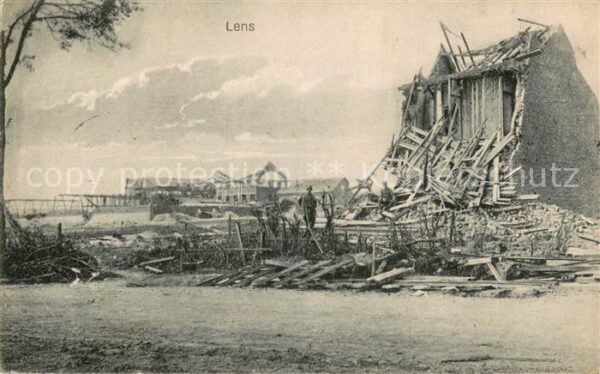 Lens Pas-de-Calais 62 Zerstörung in WK1