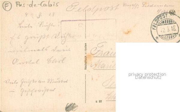 Lens Pas-de-Calais 62 Zerstörung in WK1 – Bild 2