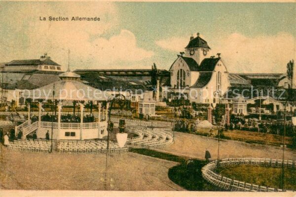 Bruxelles Bruessel Exposition 1910 La Section Allemande