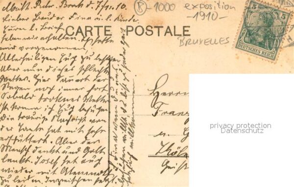 Bruxelles Bruessel Exposition 1910 La Section Allemande – Bild 2