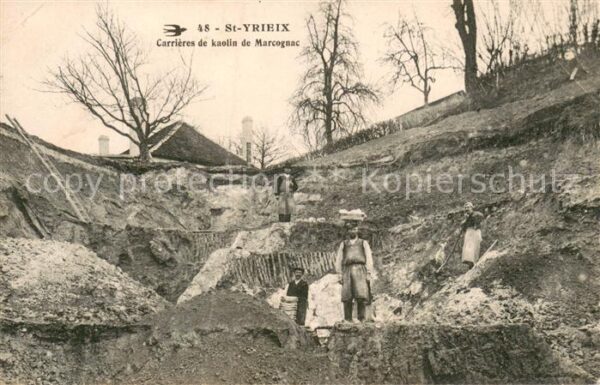 Saint-Yrieix-la-Perche Carrieres de kaolin de Marcognac
