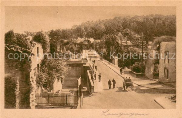 Longuyon 54 Zerstörungen im Dorf