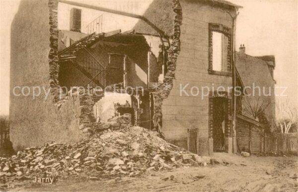 Jarny 54 Zerstörtes Haus in WK1