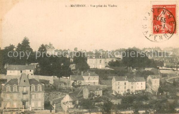 Mayenne 53 Vue prise du Viaduc