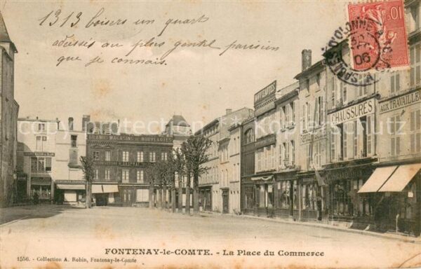 Fontenay 85-le-Comte La Place du Commerce