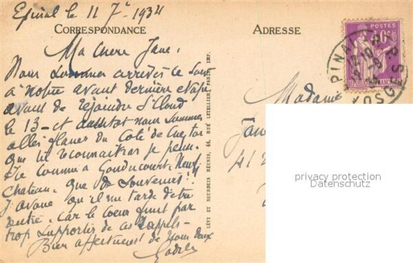 Epinal Vosges 88 La Rue Leopold Bourget et le Magasin Pe – Bild 2
