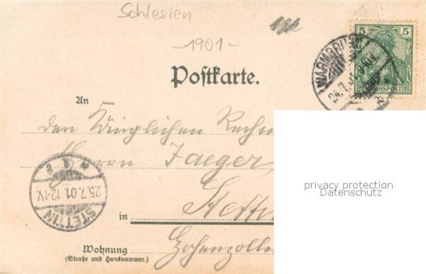 Warmbrunn Bad Blick vom Scholzenberg – Bild 2