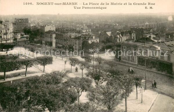Nogent-sur-Marne 94 La Place de la Mairie et la Grande Rue