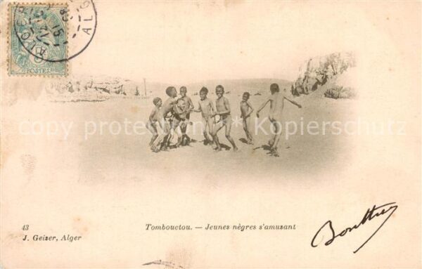 Tombouctou Jeunes negres s_amusant